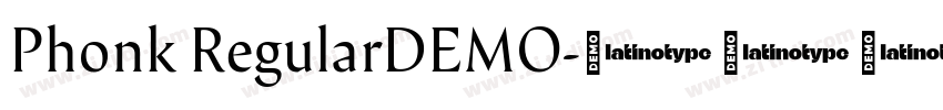 Phonk RegularDEMO字体转换